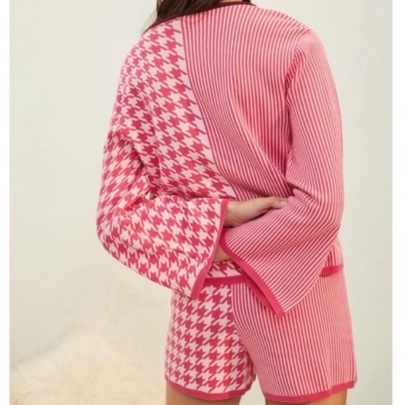 Anthropologie Pink Patterned Sweater - Picture 3 of 5